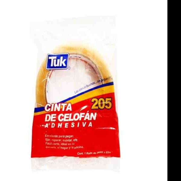 CINTA ADH. 24X65M. TRANSP. TUK 205 E.6 C.48